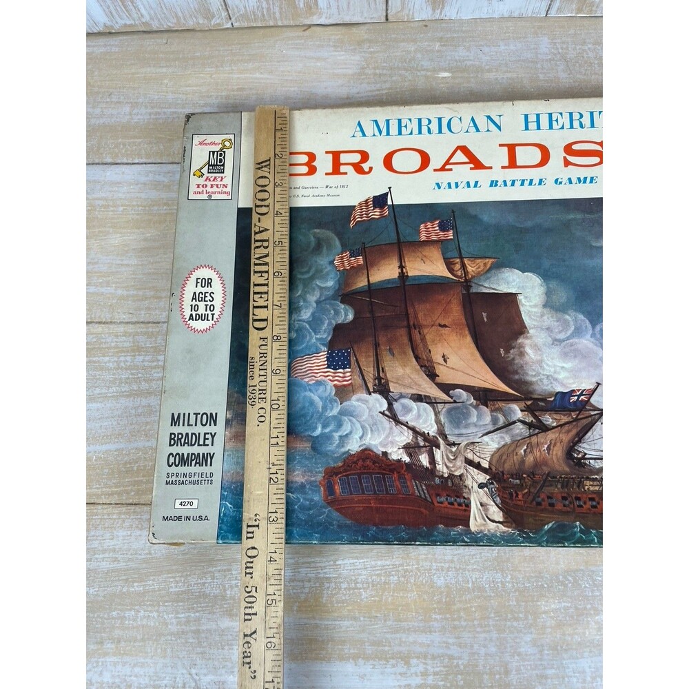 American Heritage Broadside Naval Battle Board Game #4270 MB 1962 Complete - Picture 10 of 16